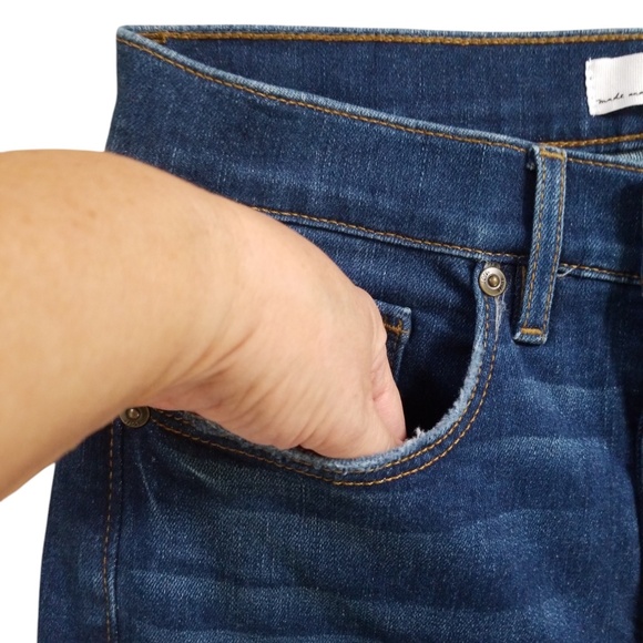 LOFT High Rise The Kick Crop Jeans Size 28 NEW - Picture 5 of 11